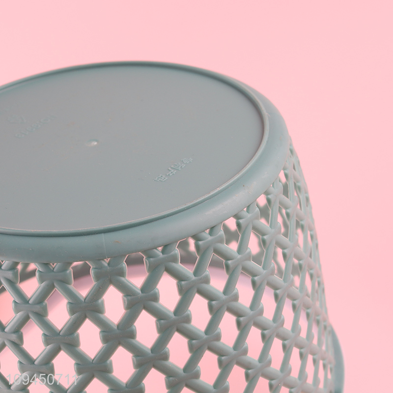 Top selling hollow plastic storage basket with handle