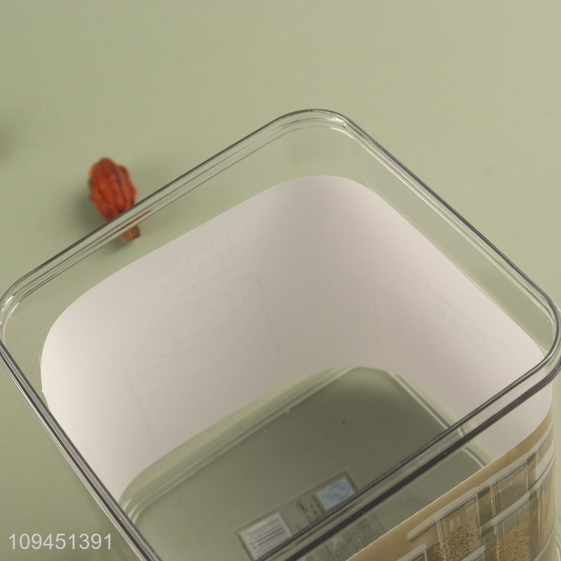 Latest products square sealed storage jar for household