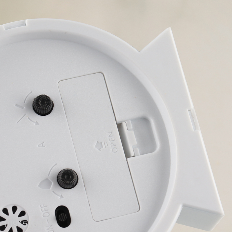 Factory supply round desktop quartz alarm clock