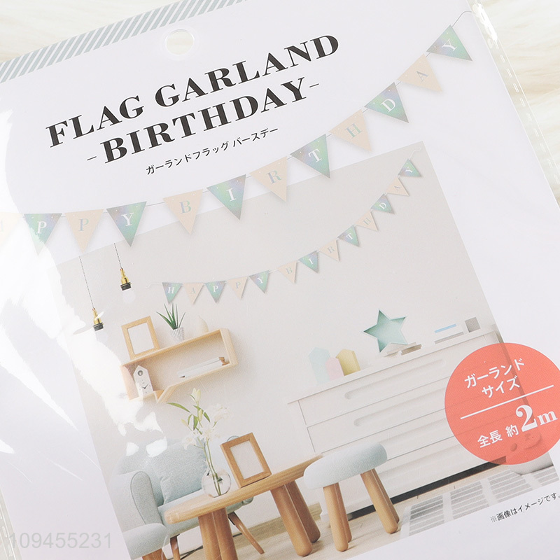 China products party supplies birthday garland flag