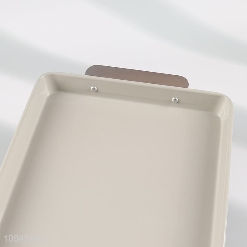 Low price rectangle baking tray with handle