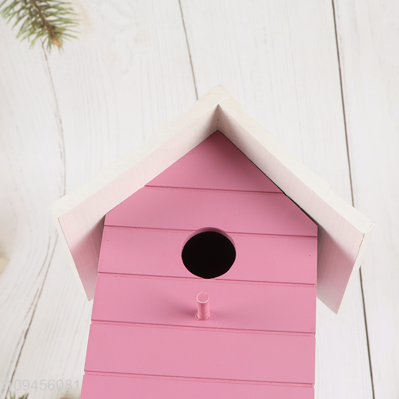 New arrival  pink hanging bird feeder house