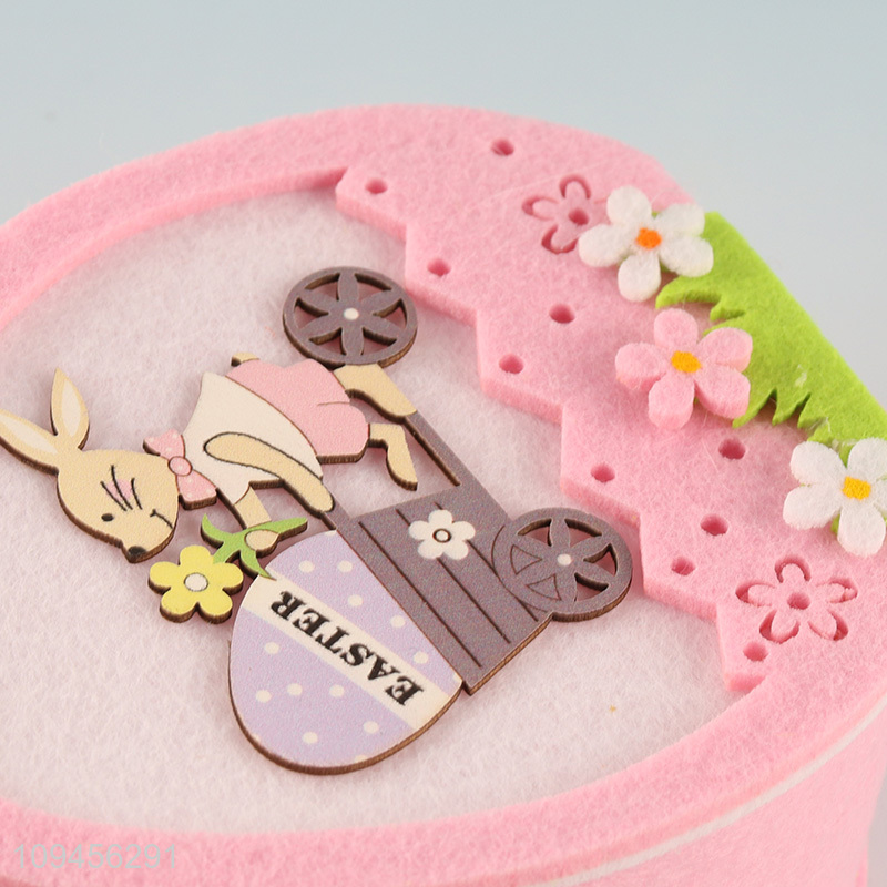 Top quality decorative rabbit felt candy bag