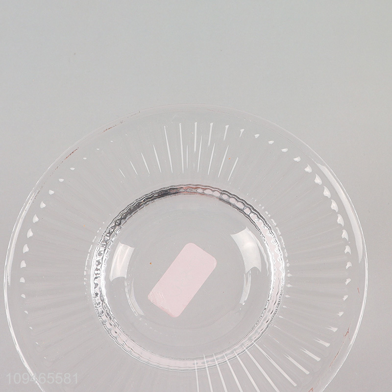 Hot sale mini clear tableware saucer wholesale