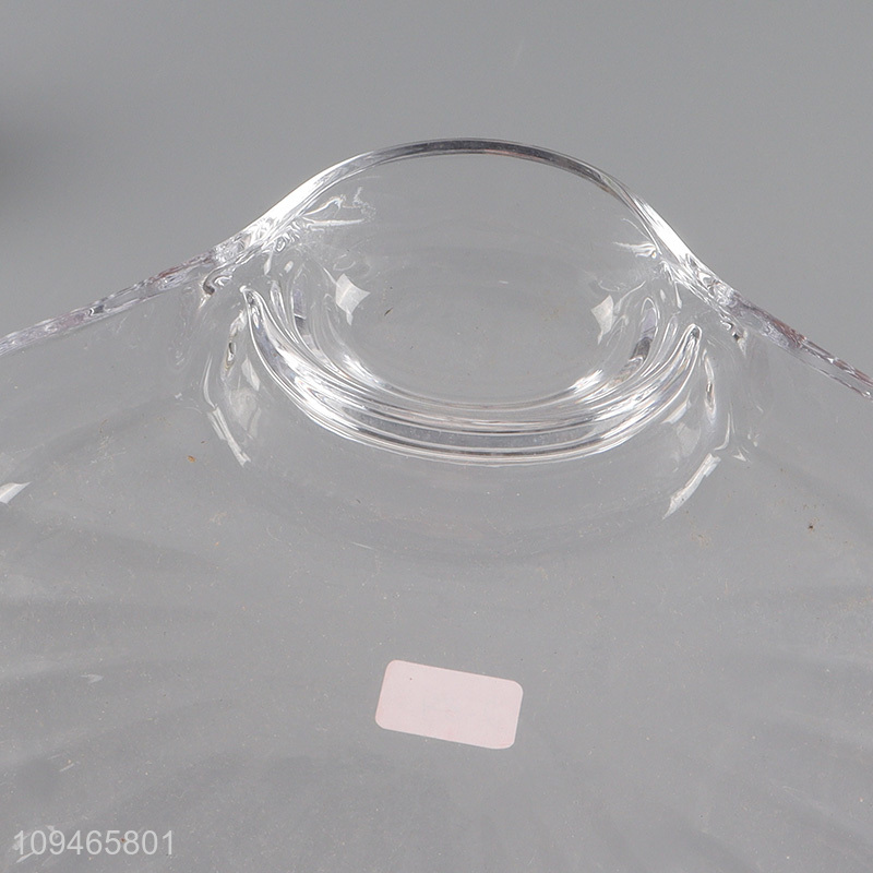 Factory price clear glass plate sushi serving plate