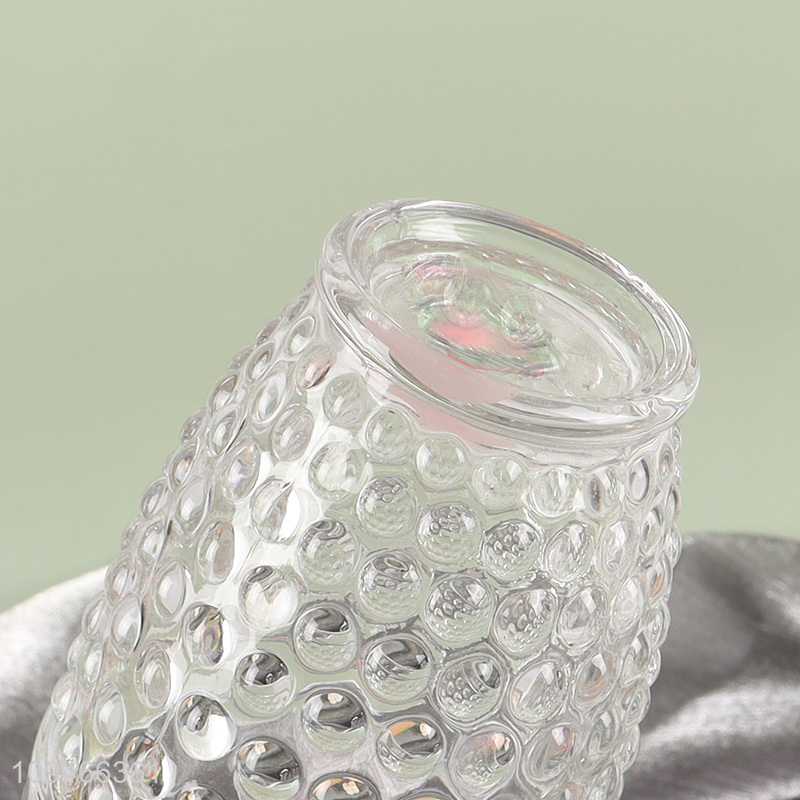 China wholesale embossed glass water cup coffee cup