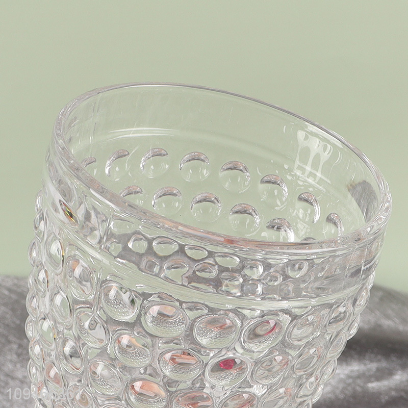 China wholesale embossed glass water cup coffee cup