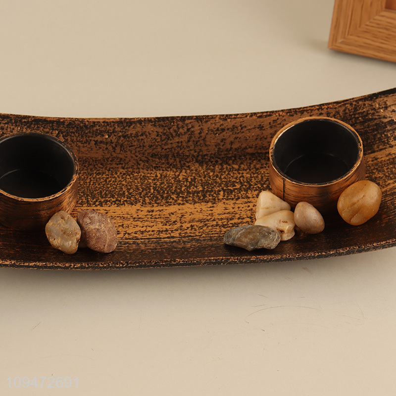 Yiwu market home decor resin candle holder