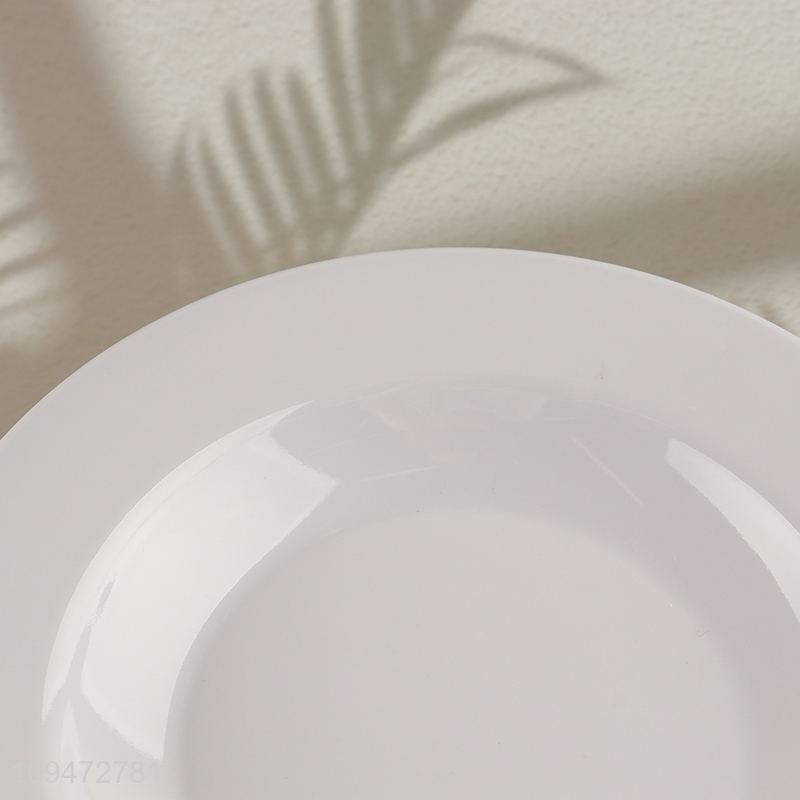 Low price white restaurant melamine tableware plate