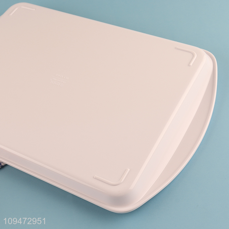 Factory price anti-slip melamine food tray storage tray