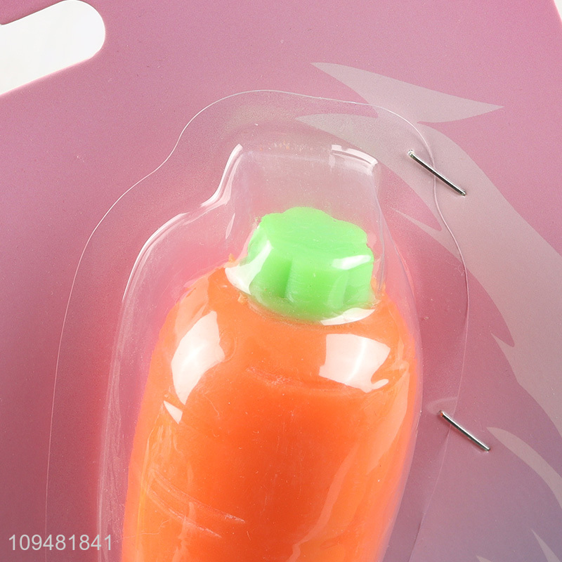 China wholesale carrot shape squeeze toys for kids