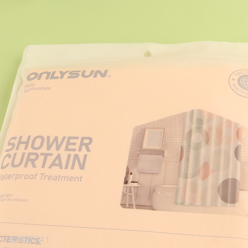 Online wholesale bathroom polyester shower curtain for home