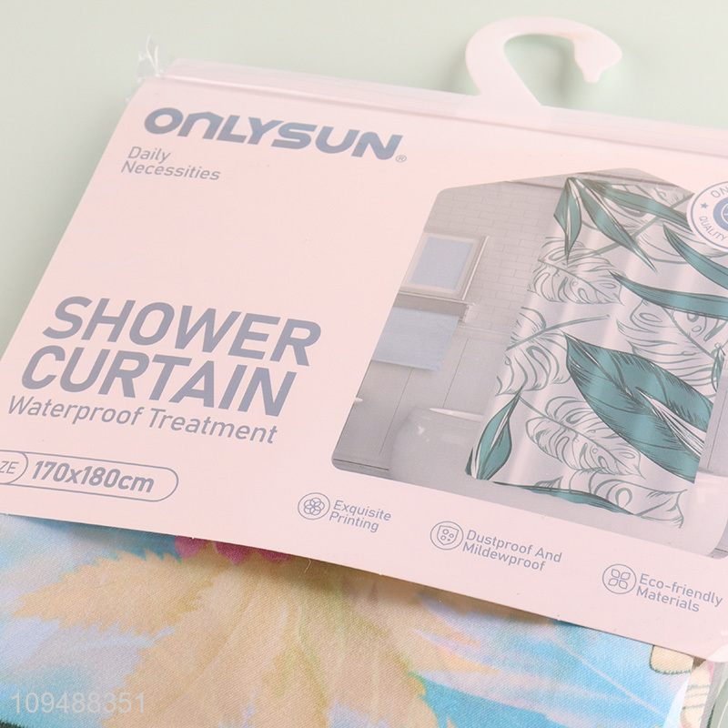 China products printed polyester shower curtain for sale
