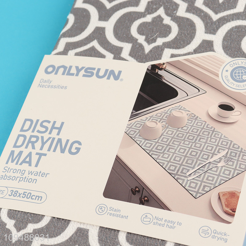 China supplier water absorbent dish drying mat