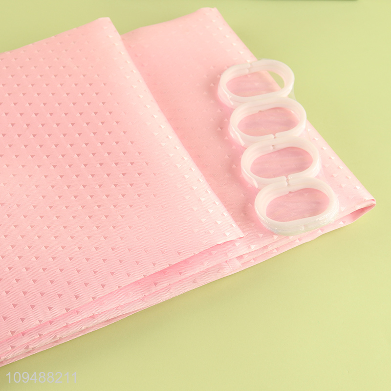 Online wholesale bathroom polyester shower curtain for home