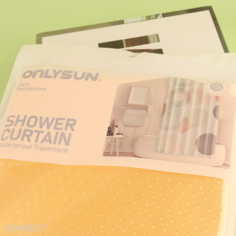 Online wholesale bathroom polyester shower curtain for home