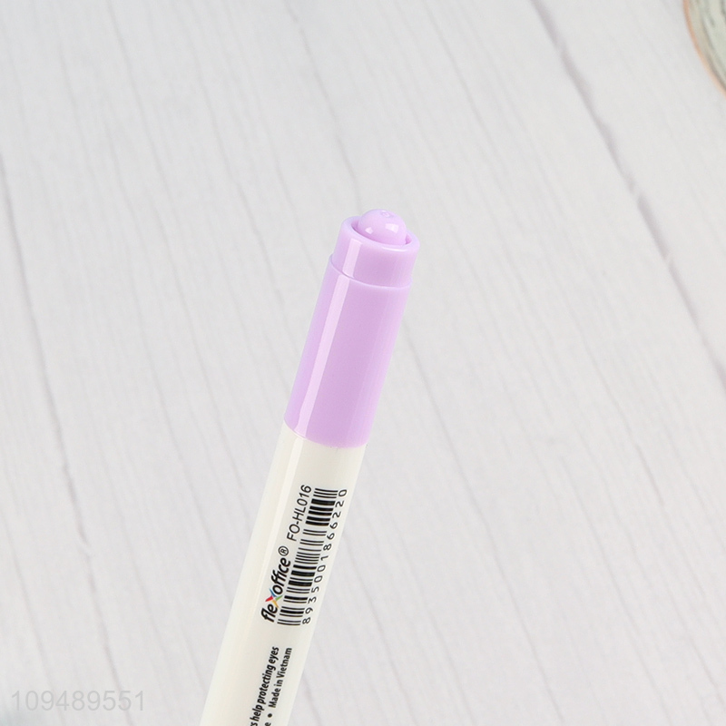 Wholesale dual tip pastel highlighter pens