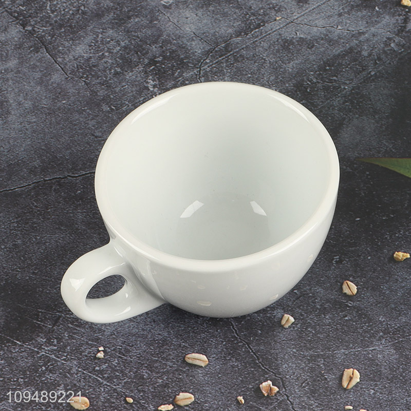 Good selling ceramic coffee cup with saucer