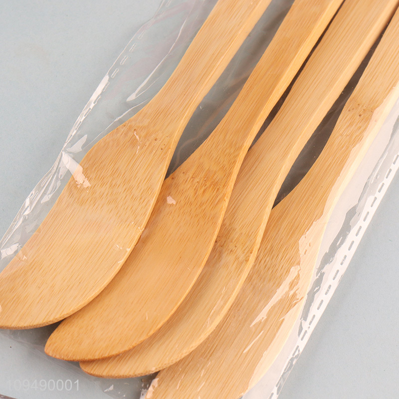 Top products 4pcs bamboo butter spatula cheese spatula