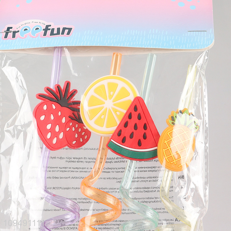 Top sale 4pcs drinking straw set for party