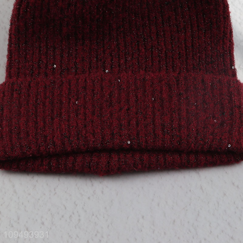 Hot products fashion red beanies hat winter hat