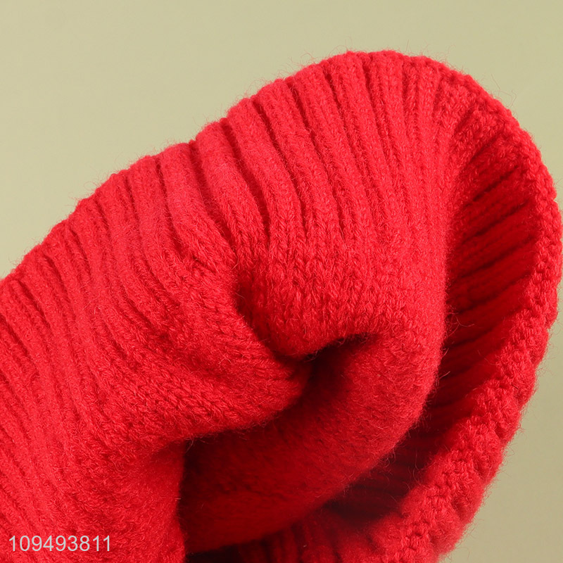 New arrival red beanies hat knitted hat for winter