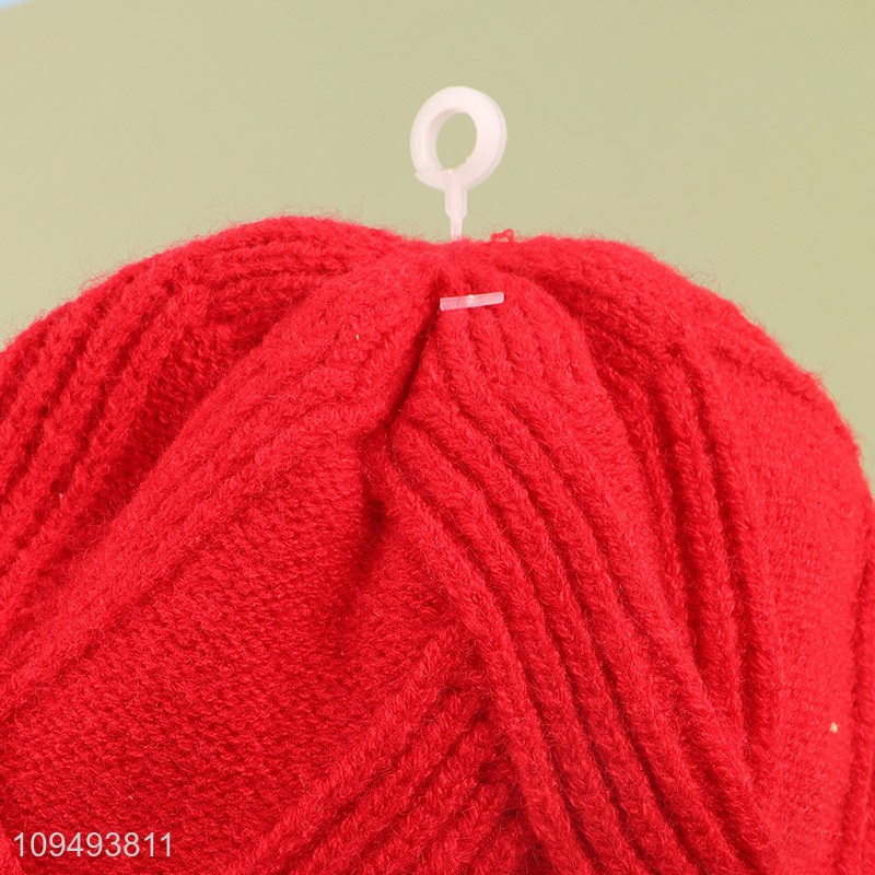 New arrival red beanies hat knitted hat for winter