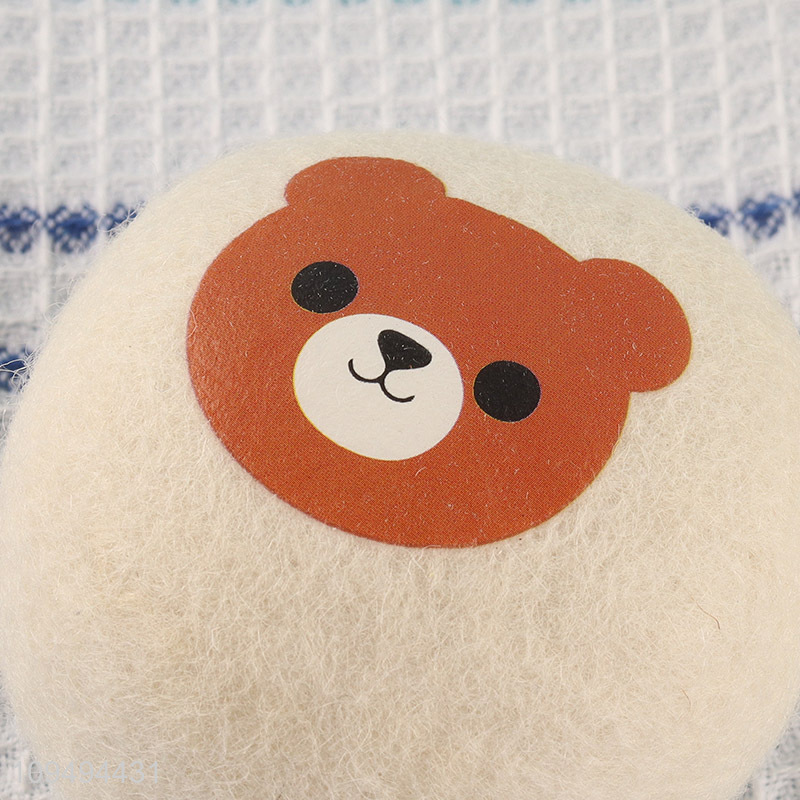 Top sale cute bear wool dryer balls