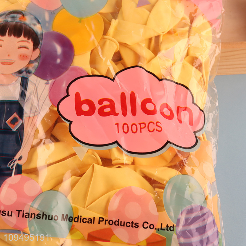 China wholesale multicolor 10pcs latex balloon for party