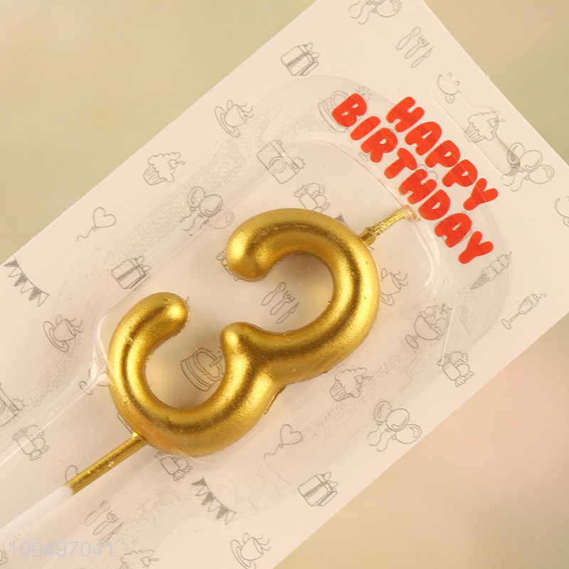 China products decorative number candle birthday cake candle