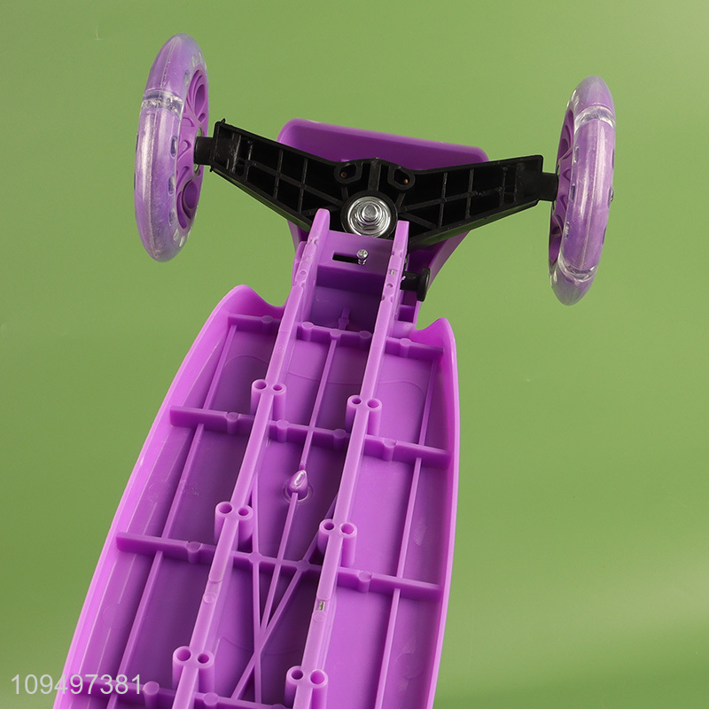 Hot sale 3-wheel kick scooter with flashing wheels