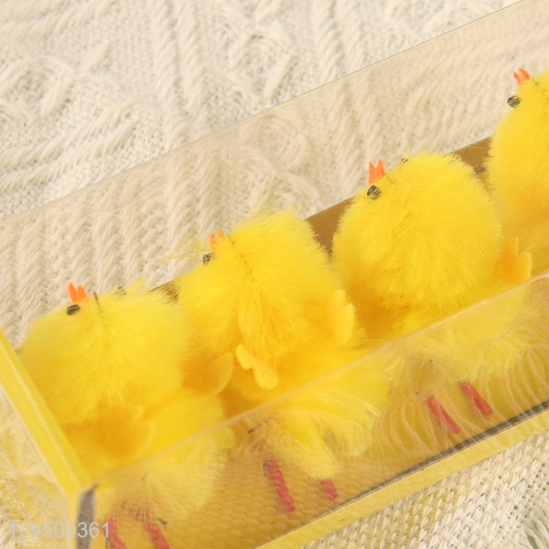 China products 4pcs Easter decoration yellow chick ornaments