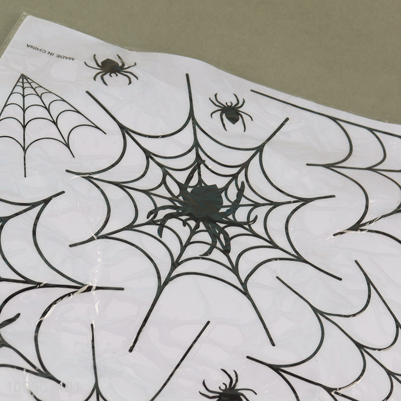 China wholesale spider web glass sticker for deceor
