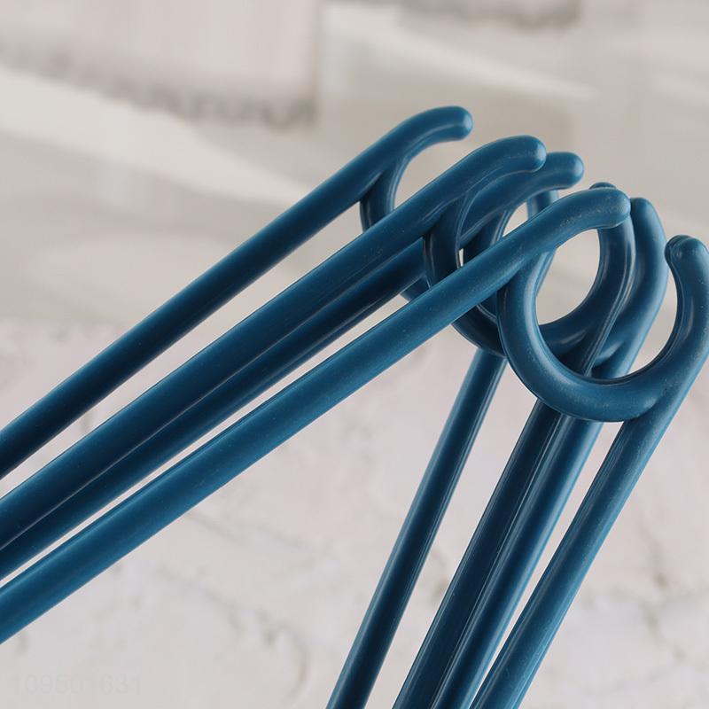 China wholesale 5pcs plastic clothes hanger set