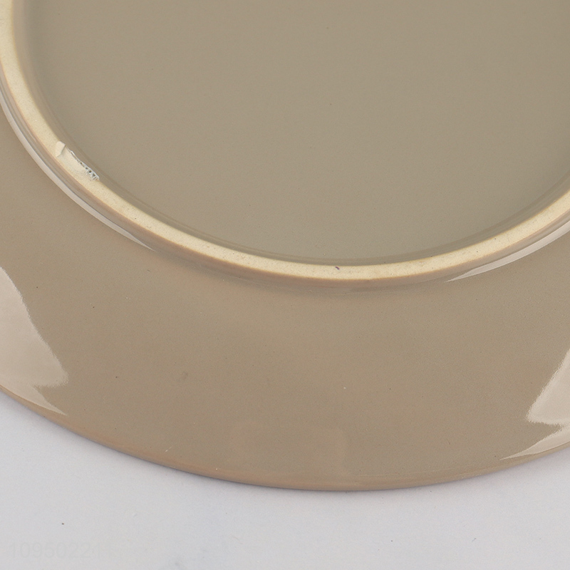 Good selling ceramic plate round tableware plate