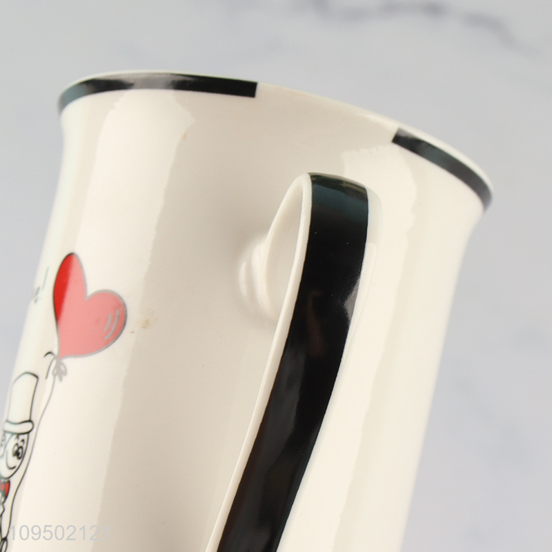 Latest products   ceramic cup water cup with handle