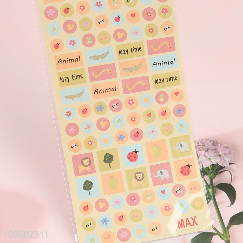 China products animal series cartoon sticker for kids