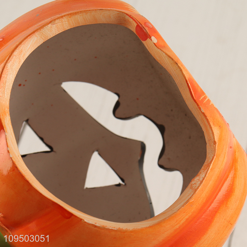 New arrival pumpkin shape ceramic candle holder
