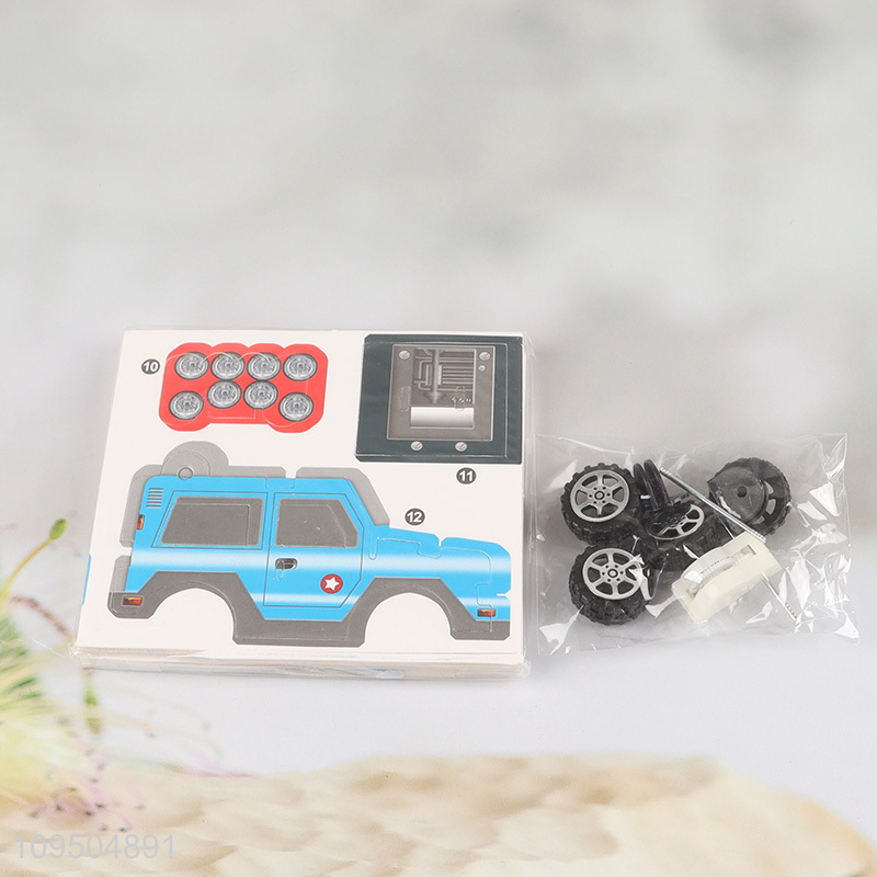 Hot sale children 3d off-road vehicle puzzle toys