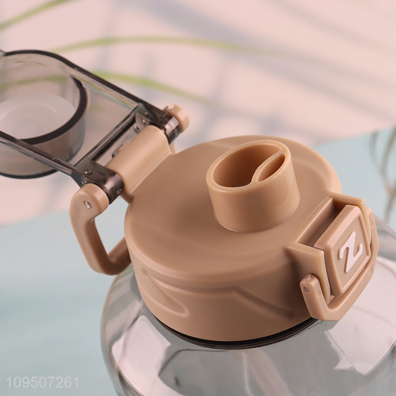 Best selling plastic water bottle with straw
