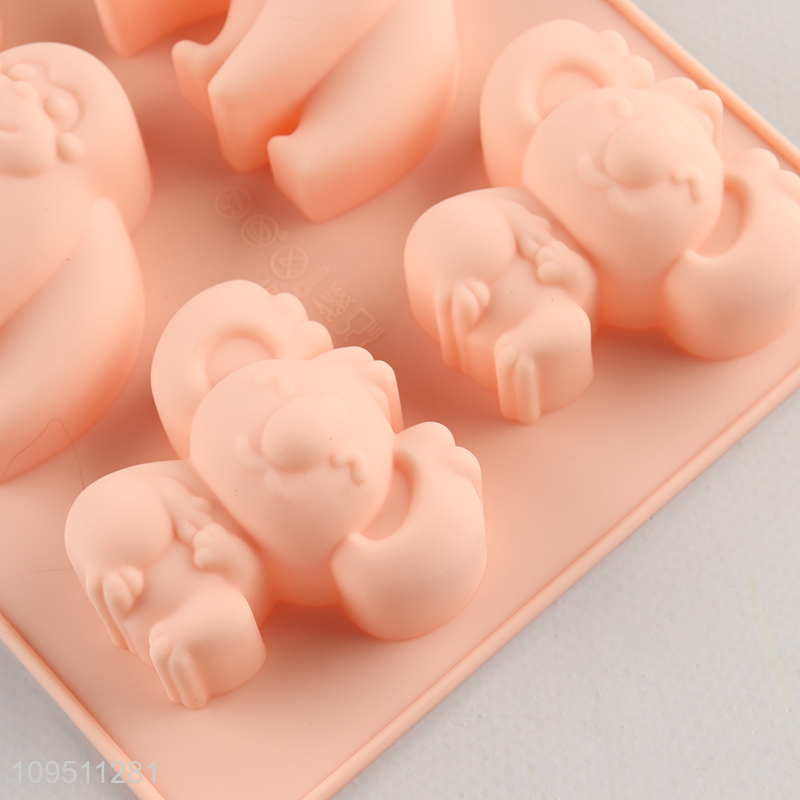 Top sale cartoon animal silicone cake mold wholesale