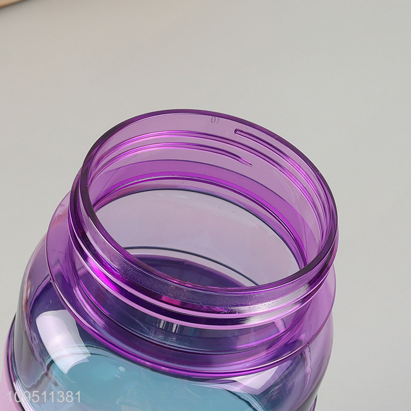 China wholesale multicolor water bottle drinking bottle with straw
