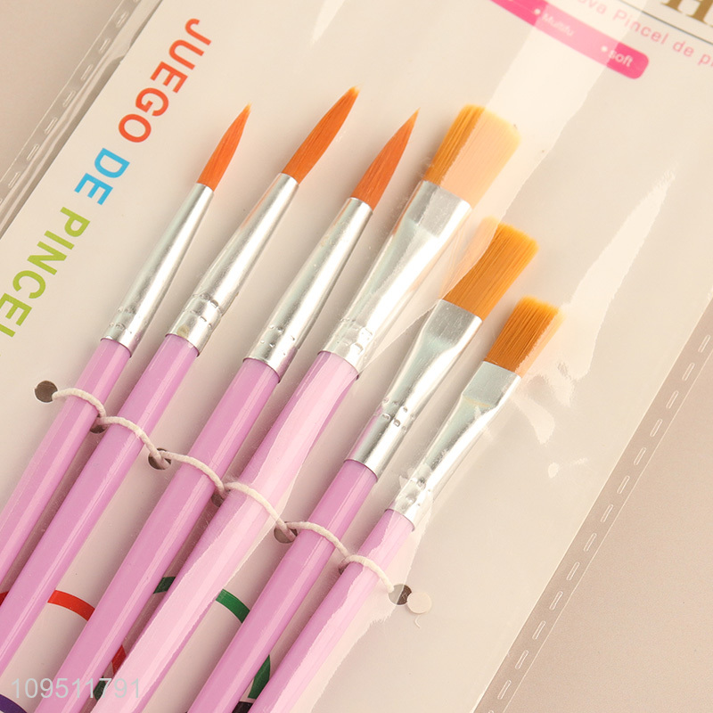Hot products reusable 6pcs oil painting brush