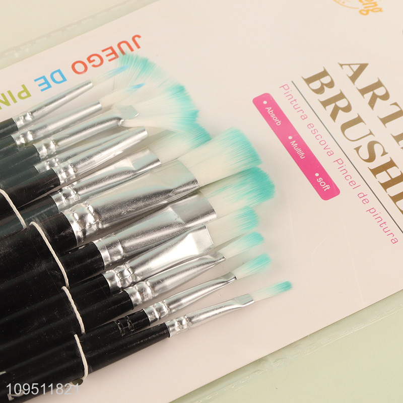 Popular products 12pcs oil painting brush set
