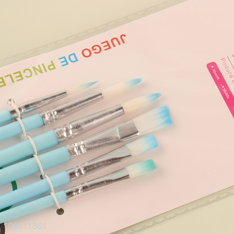 Best quality 6pcs oil painting brush set