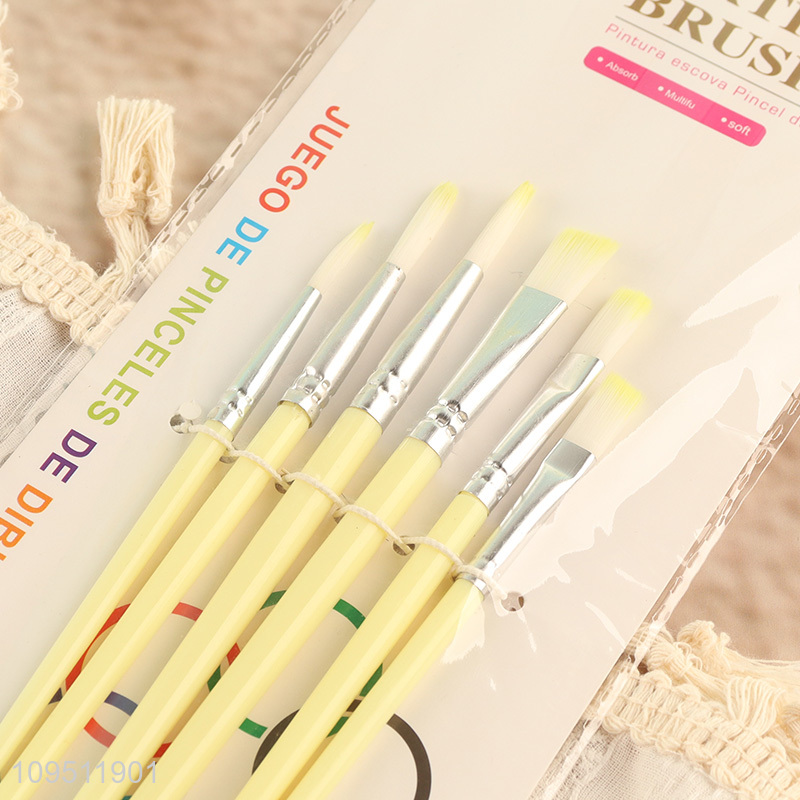 Yiwu market  plastic handle oil painting brush