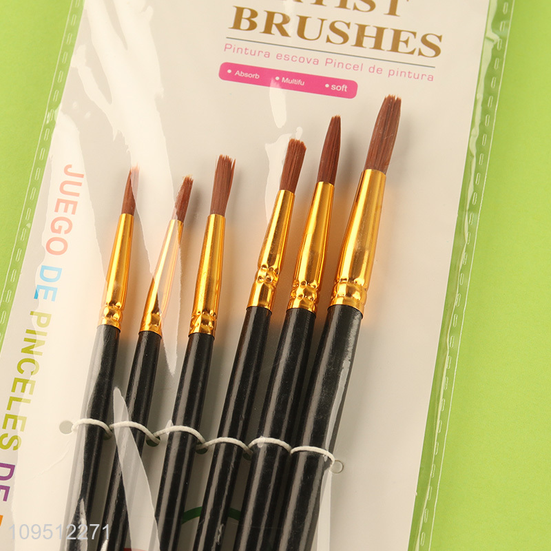 Yiwu market  nylon bristle oil painting brush set