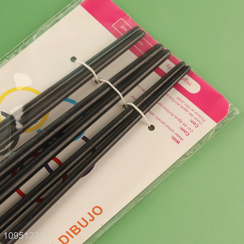 Low price washable oil painting brush with plastic handle