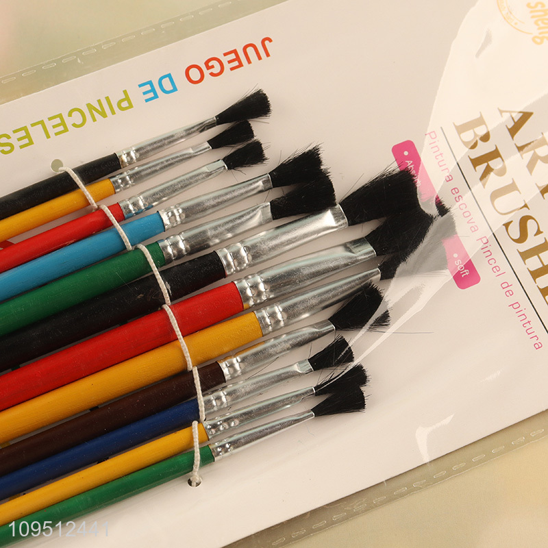Top quality 12pcs art supplies oil painting brush