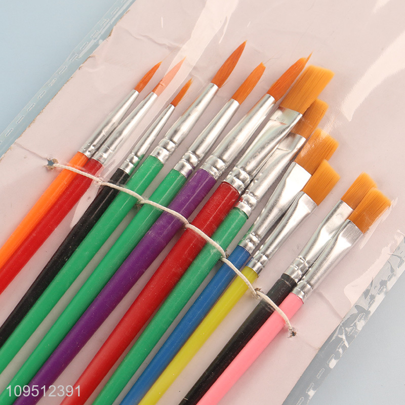 China wholesale 12pcs art brush oil painting brush